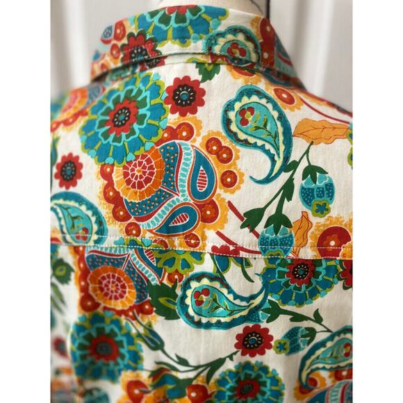 KAKTUS JACKET PSYCHEDELIC PAISLEY 60’STYLE HIPPIE SUMMER OF LOVE VISUAL SZ XL - Picture 6 of 15